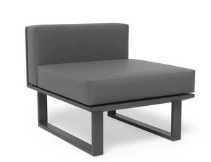Vivara Sofa Australia Modular Section C - No Arm in charcoal colour