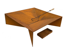 Load image into Gallery viewer, Fuji Rust FirePit complete with ashtray and poker