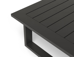 Close up of Vivara Outdoor Australia Coffee Table in Charcoal