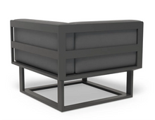 Load image into Gallery viewer, Back view of Vivara Sofa Australia Modular Section D - Corner in charcoal
