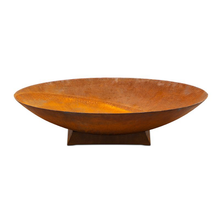 Load image into Gallery viewer, Cast Iron Deep Fire Pit Bowl with Trivet Base - 75cm Diameter x 35cm High