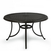 Fuji Aluminium Round outdoor Table in sand black colour. 