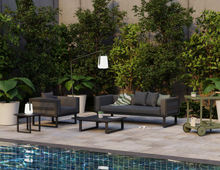 Load image into Gallery viewer, Vivara Sofa Australia - Single and Two Seater outdoor setting in charcoal