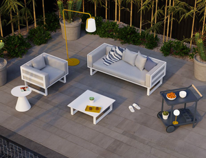 Vivara Sofa Australia - Single and Two Seater outdoor furniture set in White