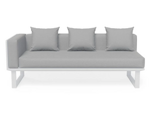 Vivara Sofa Australia Modular Section A - Left Arm in White colour with cushions