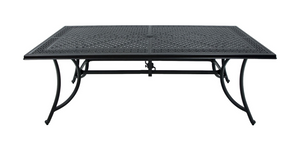 Sand black Positano Aluminium Outdoor Table Australia