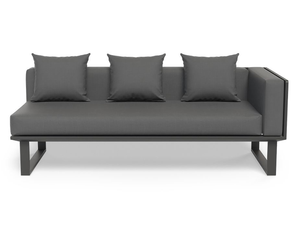 Vivara Sofa Australia Modular Section B - Right Arm in Charcoal colour with cushions