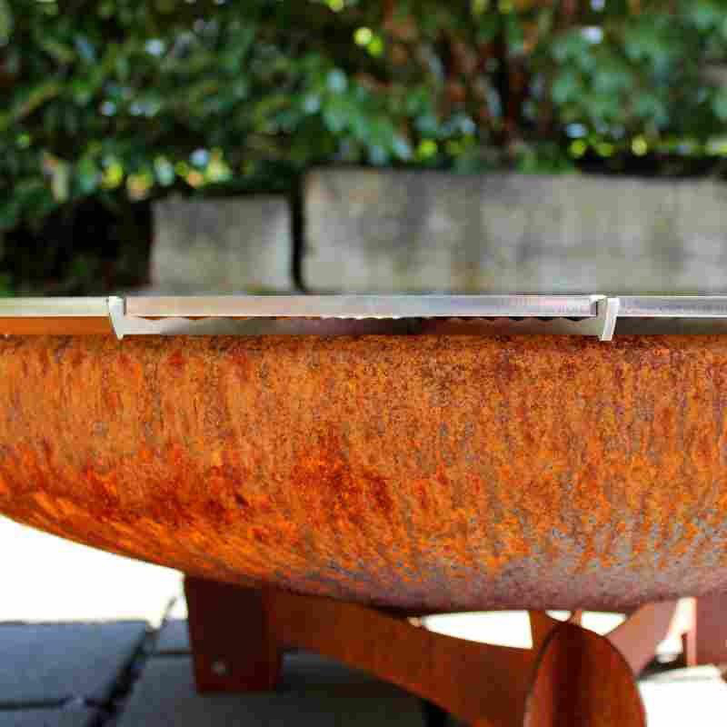 Yagoona Yabbi Fire Pit and Ringgrill BBQ close up view