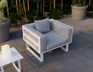 Vivara outdoor Sofa Australia - Single Seater in white colour