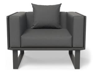 Vivara Sofa Australia - Single Seater outdoor furniture in charcoal
