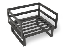 Load image into Gallery viewer, Frame of the charcoal coloured Vivara outdoor Sofa Australia - Single Seater