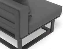 Load image into Gallery viewer, Close up of Vivara Sofa Australia Modular Section D - Corner in charcoal