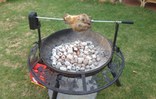 Load image into Gallery viewer, Spit Rotisserie Brackets for the Ultimate BBQ Fire Pit