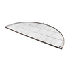Stainless Steel BBQ half Cooking Grill on a white background
