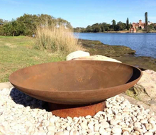 Load image into Gallery viewer, The Cauldron Cast Iron Fire Pit in 800mm.