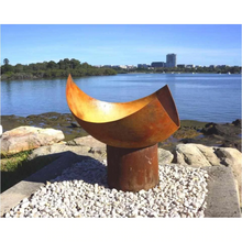 Load image into Gallery viewer, The Chalice Fire Pit at the seaside - 800mm Diameter x 400mm Deep