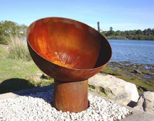 Load image into Gallery viewer, The Goblet Fire Pit in natural rust - 80cm Diameter x 40cm Deep