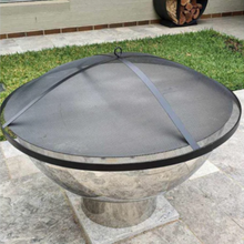 Load image into Gallery viewer, Teppanyaki Stainless Steel Fire Pit complete with a mesh screen top