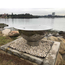 Load image into Gallery viewer, The Teppanyaki Stainless Steel Fire Pit and 100 cm plate