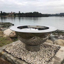 Load image into Gallery viewer, The Teppanyaki Stainless Steel Fire Pit - 100cm Diameter x 55cm High