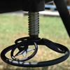 Close up of the gill height adjuster on the Ultimate BBQ Fire Pit.