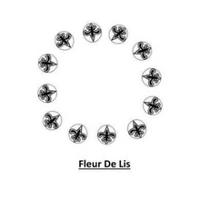 Load image into Gallery viewer, The Ultimate BBQ Fire Pit - Fleur De Lis pattern