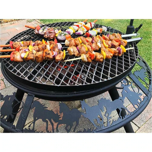 The Ultimate BBQ Fire Pit grilling kebab sticks