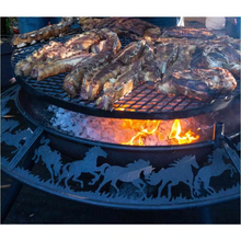 Load image into Gallery viewer, The Ultimate BBQ Fire Pit cooking BBQ meat