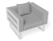 Load image into Gallery viewer, White coloured Vivara outdoor Sofa Australia - Single Seater with cushion