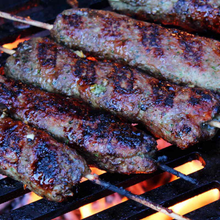 Load image into Gallery viewer, Yagoona Barramundi BBQ Grill Australia cooking beef skewers